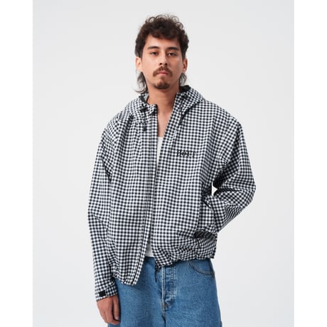 BoTT / GINGHAM SHELL JACKET / BLACK