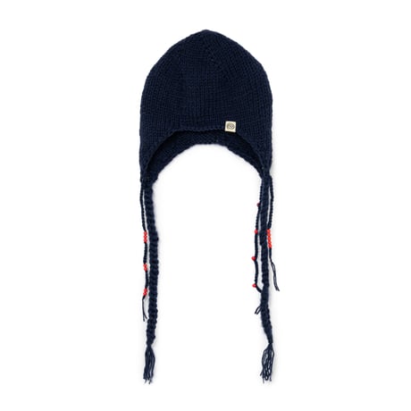 SOL soonerorlater / HAND-KNITTED FLIGHT CAP / NAVY