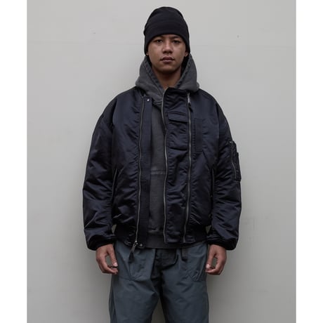 BAL / x SPIEWAK DOUBEL ZIP BOMBER JACKET / BLACK