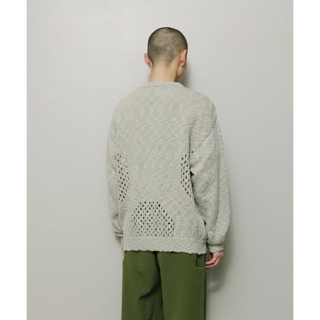 BAL / VENTILATION CREWNECK SWEATER / IVORY