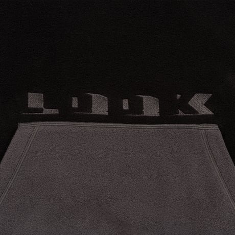 LQQK STUDIO / FLEECE HOODIE / BLACK