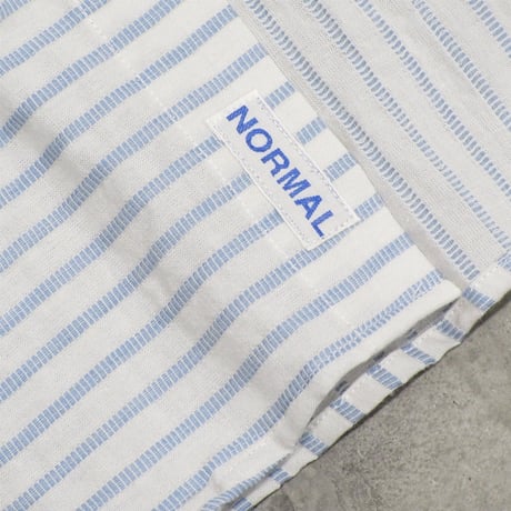 NOROLL / NORMAL SHIRT STRIPE S/S / BLUE