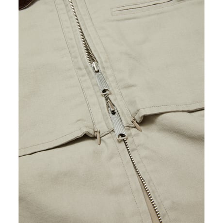 BAL / COTTON CANVAS STEALTH POCKET WORK JACKET / ECRU