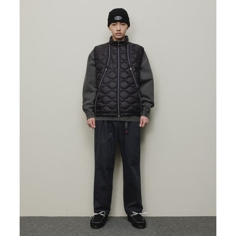 BAL / REMOVABLE SLEEVE DOWN JACKET / BLACK