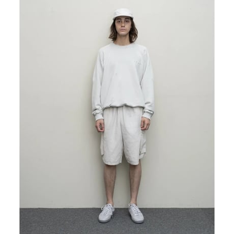 BAL / COTTON  LINEN CARGO SHORT / BONE