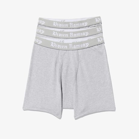 VIVIEN RAMSAY / BOXER BLIEF (3 PACK) / HEATHER GREY
