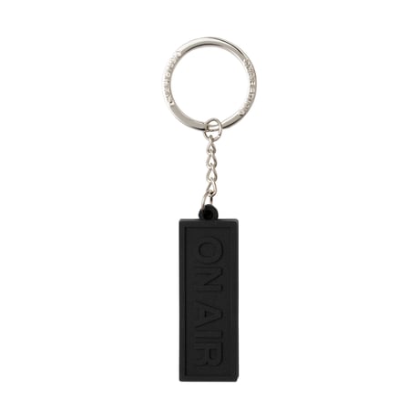 ON-AIR / ON AIR BASIC LOGO RUBBER KEYCHAIN / BLACK