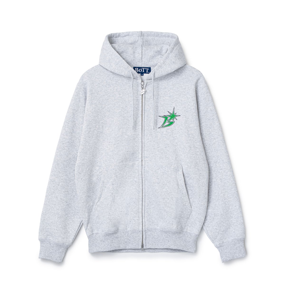 BoTT / B LOGO ZIP HOODIE / ASH | Sophomore