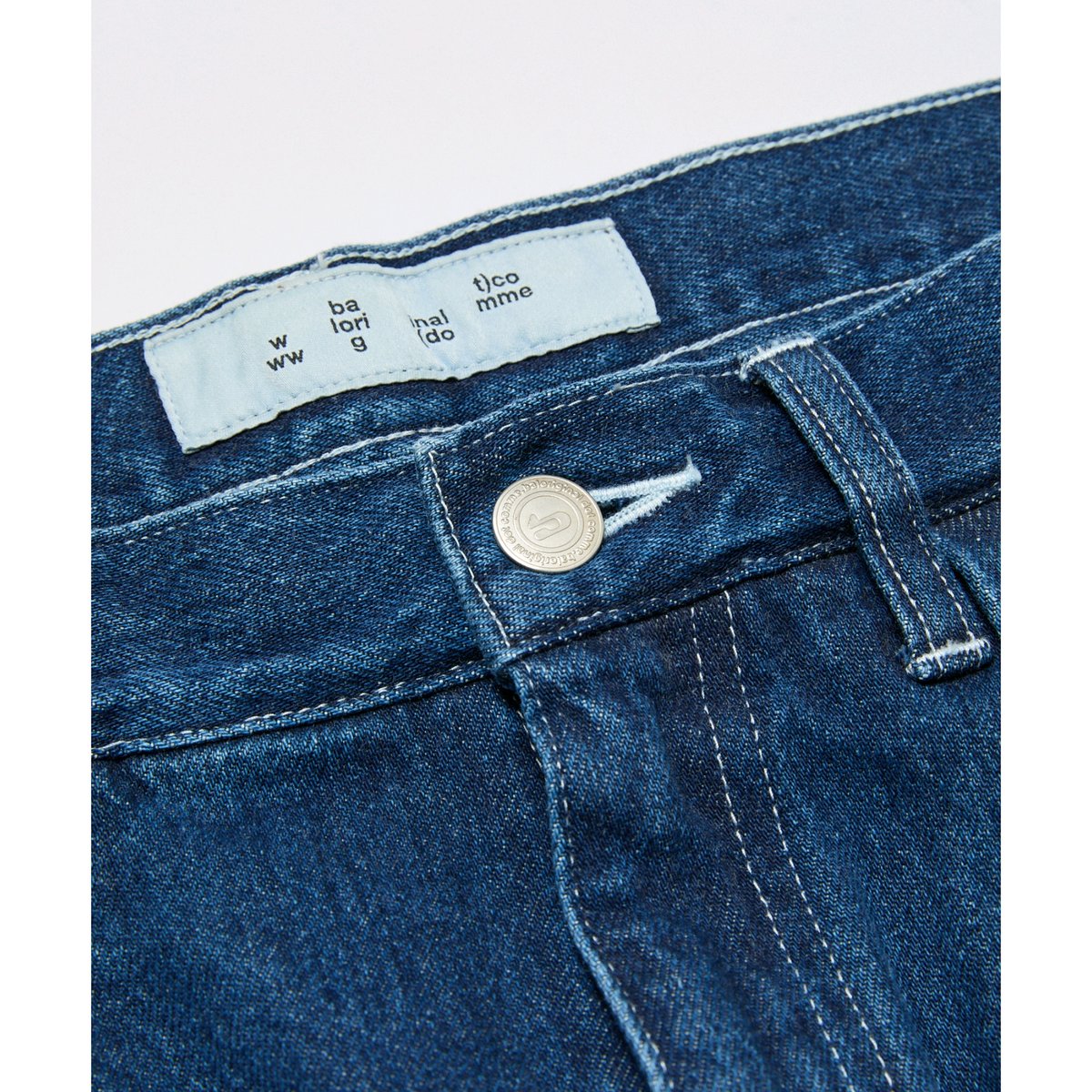 BAL / 12OZ STRAIGHT LEG 5P WASHED JEAN / WASHED