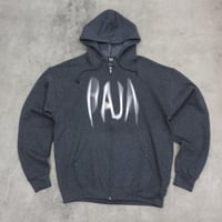 PAJA STUDIO / MATION LOGO ZIP-UP HOODIE / GRAY