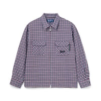 BoTT / ZIP-UP FLANNEL SHIRT / SLATE BLUE
