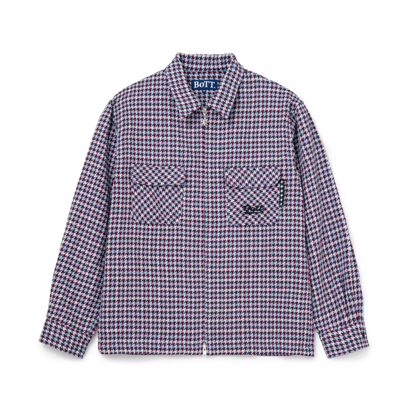 BoTT / ZIP-UP FLANNEL SHIRT / SLATE BLUE | Soph