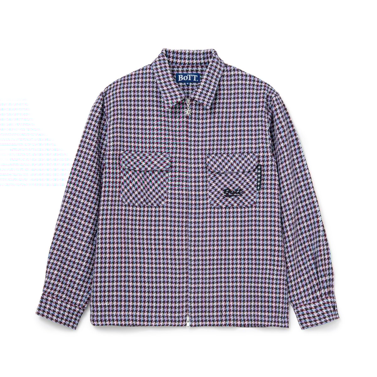BoTT / ZIP-UP FLANNEL SHIRT / SLATE BLUE | Soph