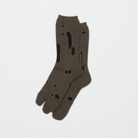 BAL / JACQUARD TABI SOCKS / GRAY