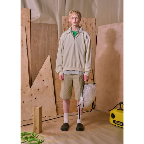 tone / FLATSEAMER SWEAT POLO / D.WHITE