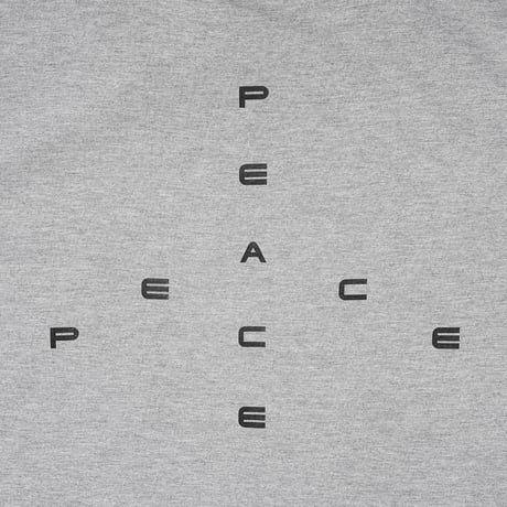 GARBAGE / POCKET TEE (BIG PEACE) / ASH GREY (BLACK PRINT)