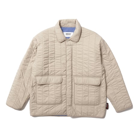 HOMBRE NINO / STRIPE QUILTING JACKET / BEIGE
