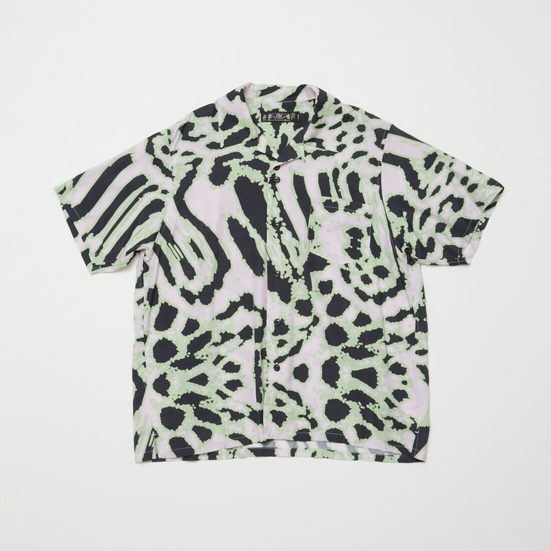 BAL / ACID ANIMAL RAYON SS SHIRT / GREEN | Soph