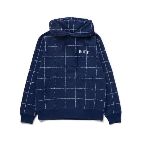 BoTT / BARBWIRE PULLOVER HOODIE / NAVY