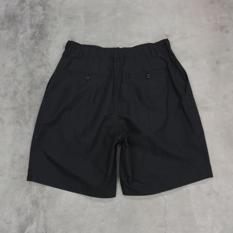 tone / COTTON NYLON GARDEN SHORTS / BLACK