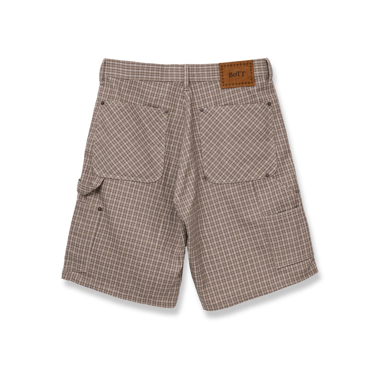 BoTT / PLAID DOUBLE KNEE SHORT / NATURAL | Soph