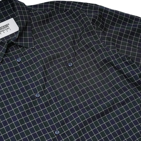 HOMBRE NINO / S/S SHIRT / NAVY PLAID