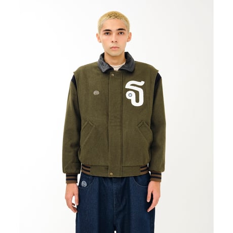 SOL soonerorlater / VARSITY JACKET / GREEN