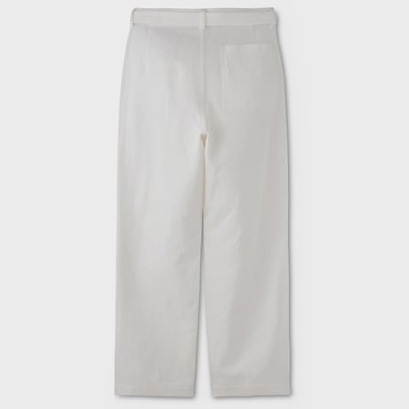 PHIGVEL MAKERS & Co. / C/P BELTED 2TUCK TROUSERS / OFF WHITE