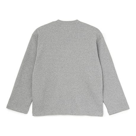 SOL soonerorlater / WAFFLE CREWNECK CARDIGAN / GRAY