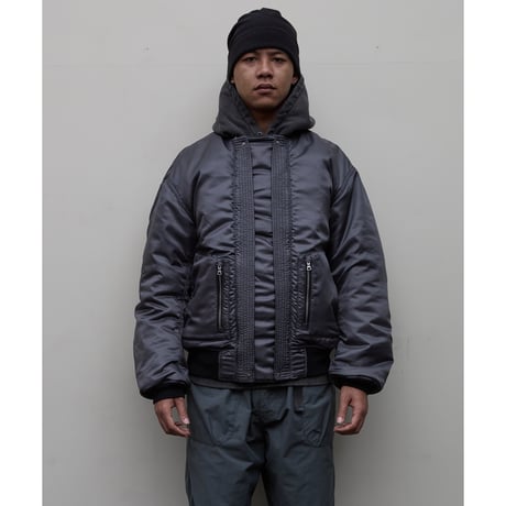 BAL / x SPIEWAK DOUBEL ZIP BOMBER JACKET / BLACK