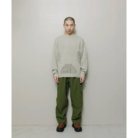 BAL / VENTILATION CREWNECK SWEATER / IVORY