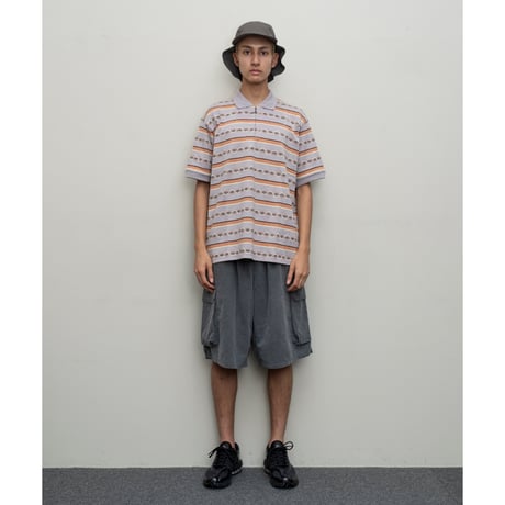 BAL / COTTON  LINEN CARGO SHORT / BLACK