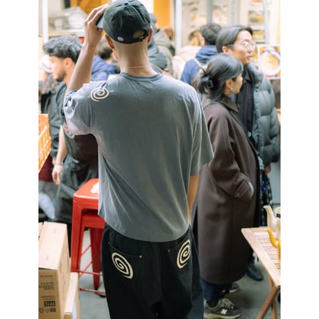 SOL soonerorlater / x REFOMED "GURUGURU" 10WASH TEE / CHARCOAL