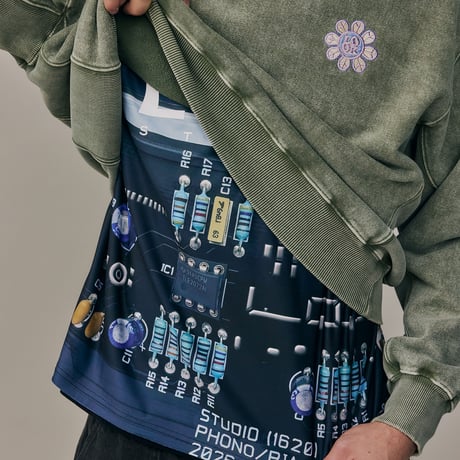LQQK STUDIO / CIRCUIT BOARD JERSEY / BEIGE