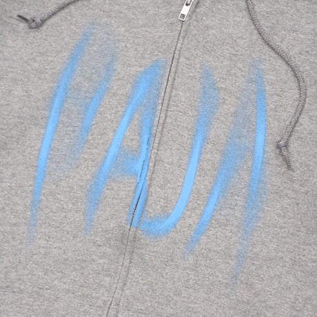 PAJA STUDIO / MATION LOGO ZIP-UP HOODIE / HEATHER GRAY