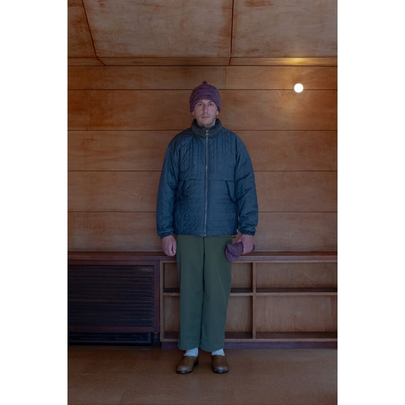 NOROLL RETRO QLT JACKET ノーロール Lサイズ NOROLL RETRO QLT JACKET Brown Navy / ノーロール レトロキルト