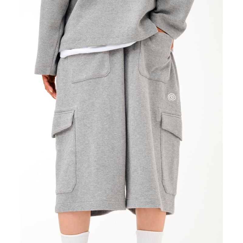 SOL soonerorlater / WAFFLE CARGO SHORTS / GRAY