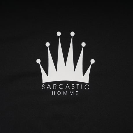 SARCASTIC / HOMME CROWN S/S TEE / BLACK