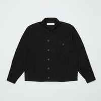 BAL / CREW HERRINGBONE OVER SHIRT / BLACK