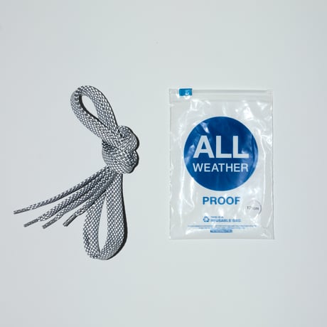 ALWAYTH / REFLECTIVE SHOE LACE (平紐) / WHITE REFLECT