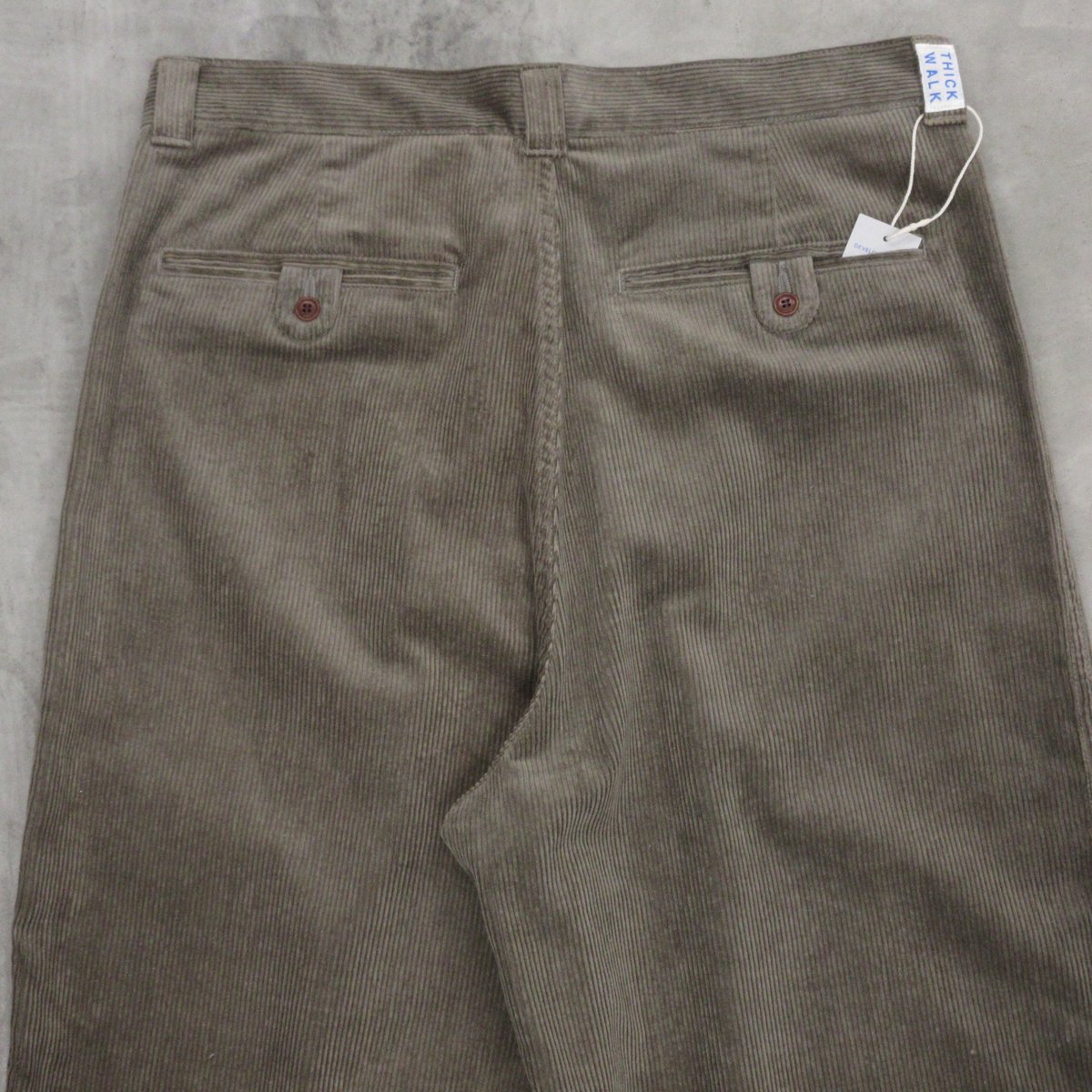NOROLL / THICK WALK CORDS PANTS / SMOKE BROWN |