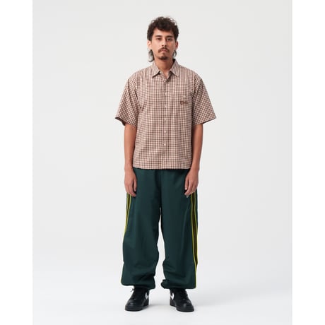 BoTT / MULTI CHECK S/S SHIRT / LIGHT BROWN