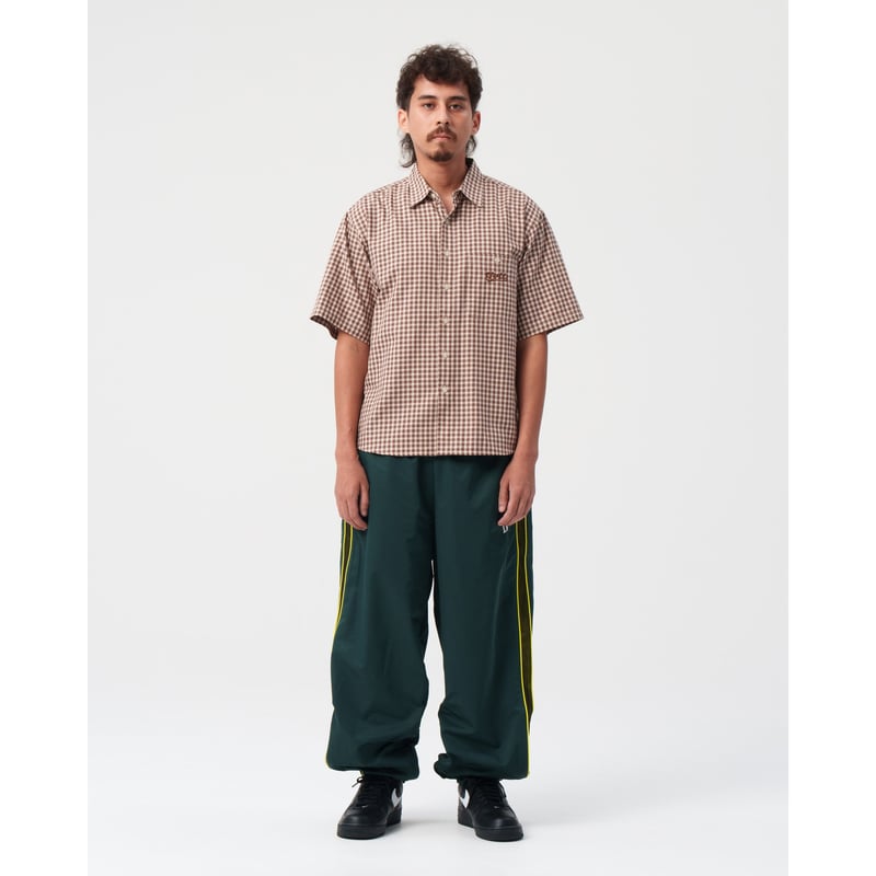 BoTT / MULTI CHECK S/S SHIRT / LIGHT BROWN | So