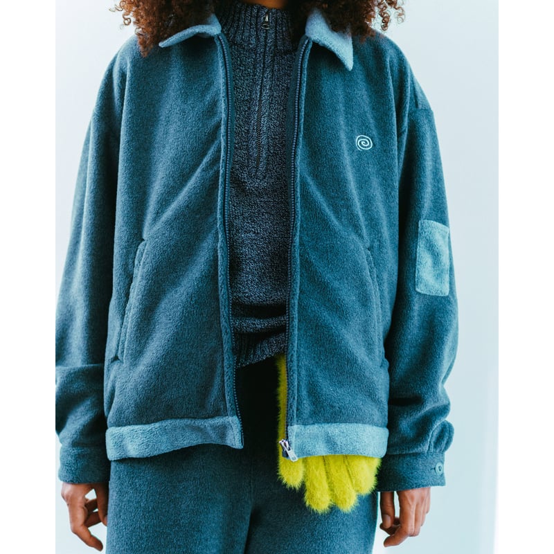 SOL soonerorlater / FLEECE WORK JACKET / NAVY |