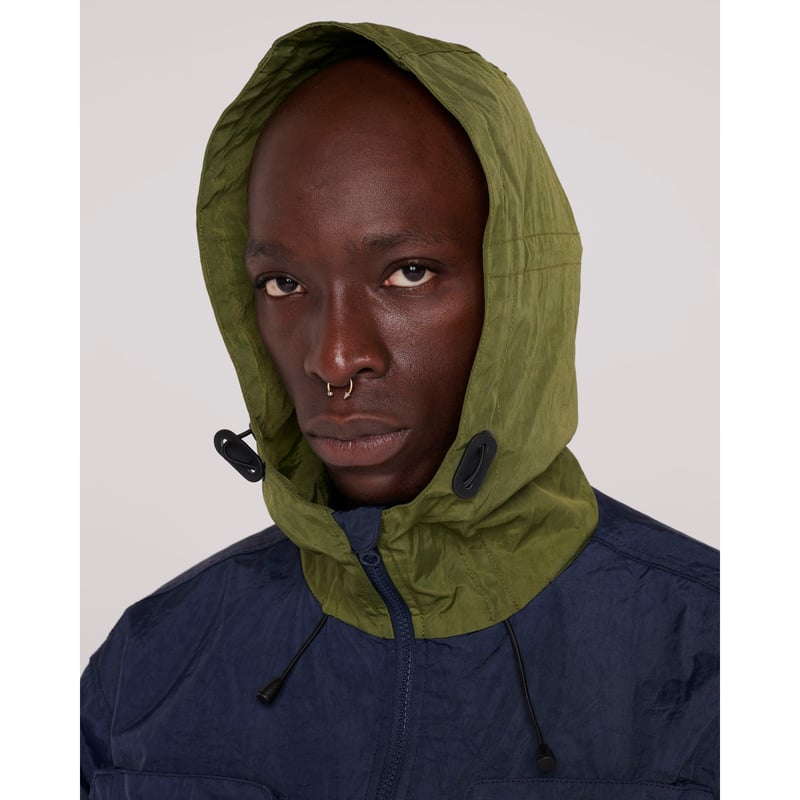 BRAIN DEAD / CROPPED HUNTING JACKET / NAVY | So