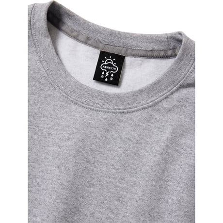 ALWAYTH / REFLECTIVE LOGO CREWNECK / HEATHER GRAY