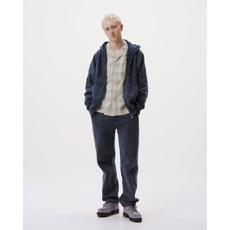 BoTT / WASHED LUCKY LOGO ZIP HOODIE / WASHED COBALT