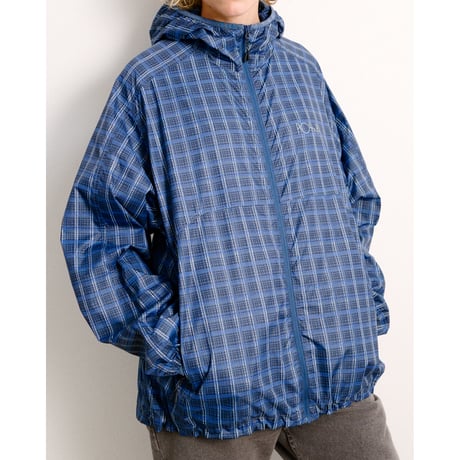 POLAR SKATE CO. / CHASE LIGHT SHELL JACKET / BLUE CHECK