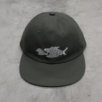 GARBAGE / HARD BRIM 6 PANEL CAP LOW (SOLIDARITY) / OLIVE GREEN (WHITE EMB)