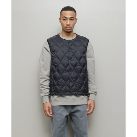 BAL / x TAION BALMACAAN COAT WITH DETACHABLE DOWN VEST / CARBON